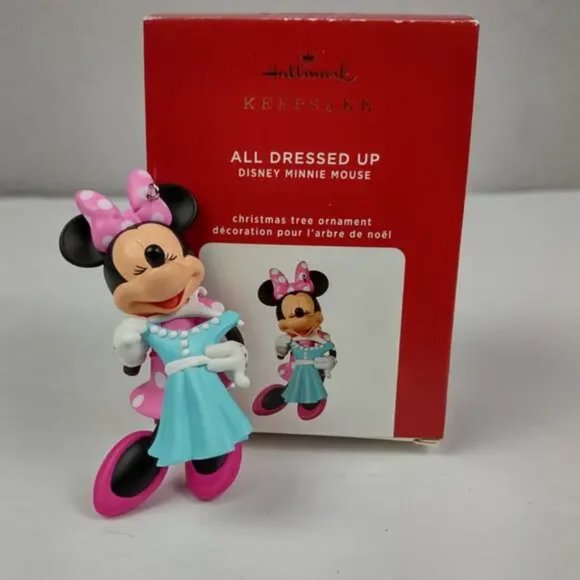 Hallmark Keepsake Disney All Dressed Up Minnie Mouse Christmas 2020 Ornament - Picture 1 of 5